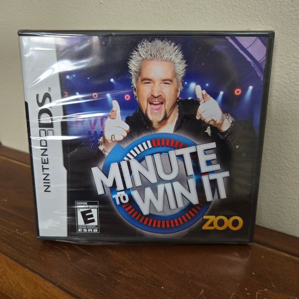 New Sealed Nintendo DS Minute To Win It Zoo 2010 Rated E